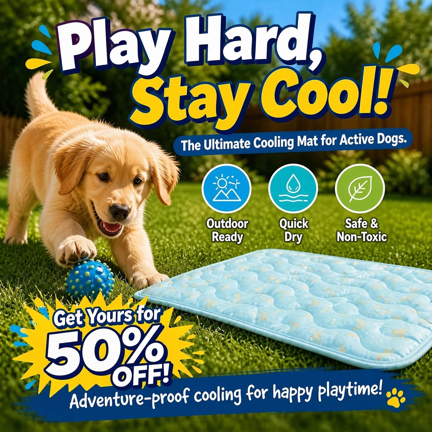 🌞Summer Hot Sale 49% OFF🧊Premium Cooling Mat For Pet