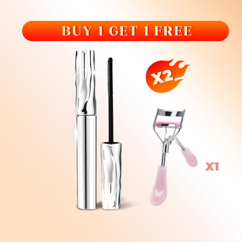 💄 BUY 1 GET 1 FREE! ✨ Waterproof Fiber Mascara - Intense Length & Curl with Enriched Fibers for Clump-Free Volume All Day 🌟👁️