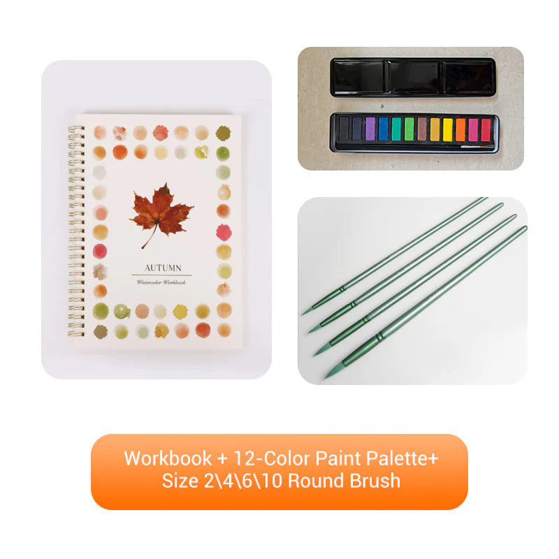 Hot Sale 55% OFF📚Beginner-Friendly❤️Watercolor Workbook
