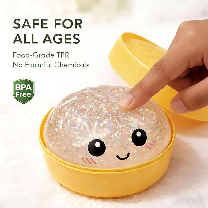 🔥Last Day 50% OFF🎁Glitter Dumpling Squishy Steamer Blind Box Surprise Squeeze Fun
