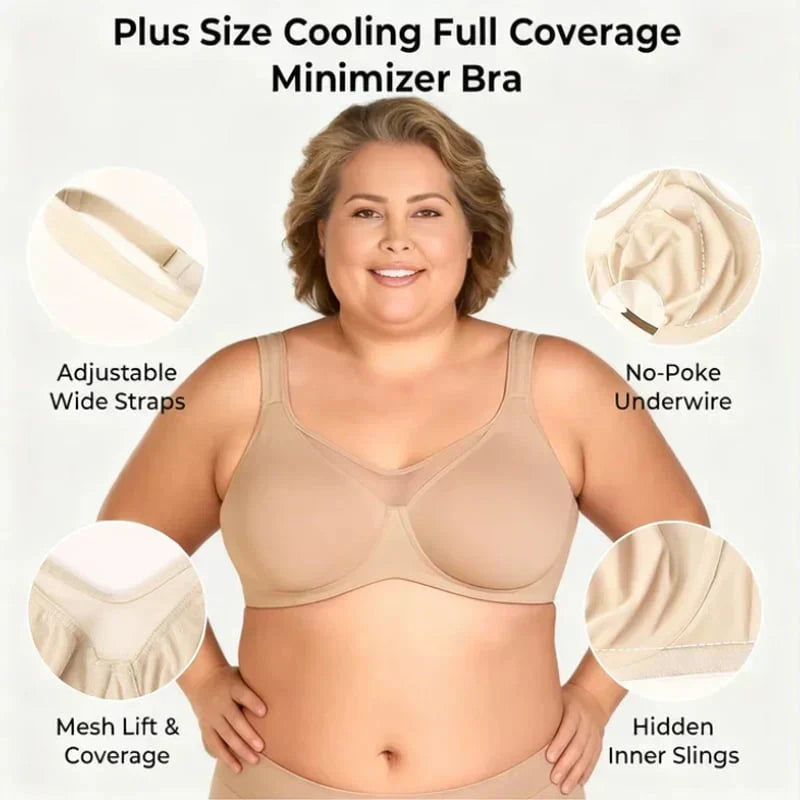 🔥Last Day Special Price £7.99💐Women's Elegant Sheer Full Coverage Plus Size Bra（副本）