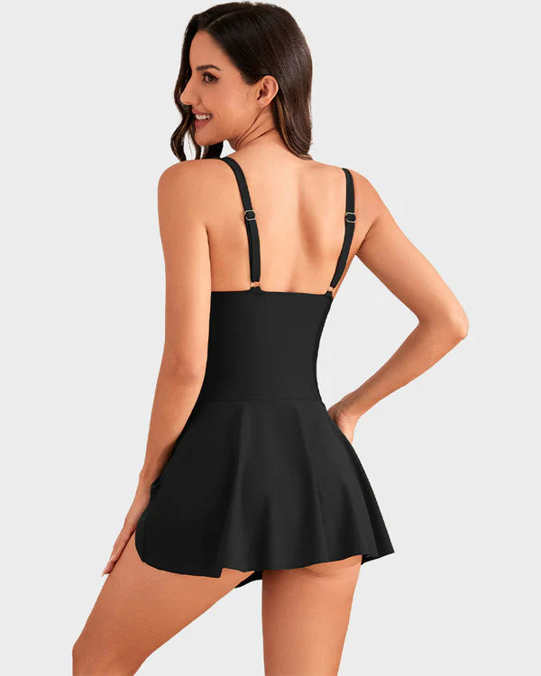 👙Last Day Sale 50% OFF💃Women's One Piece Tummy Control Tie Knot Swimsuit