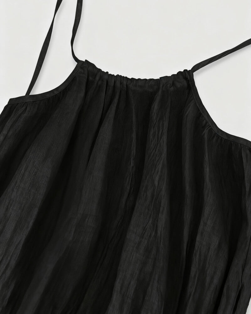 ❄️💕Hot Sale 50% OFF!💃Women's Solid Color Backless Cami Dress