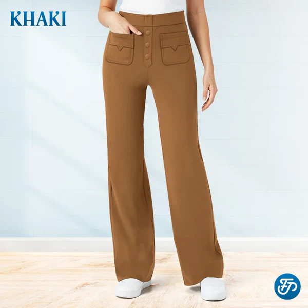 💖LAST DAY SALE 50% OFF💷Women's Casual High Waisted Pockets Stretch Pants