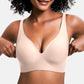 💕 Jelly Wireless Womens Comfortable Wireless Bras Push Up Bralettes Seamless Tshirts Bras Deep V Everyday Bras