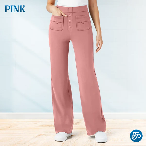 💖LAST DAY SALE 50% OFF💷Women's Casual High Waisted Pockets Stretch Pants