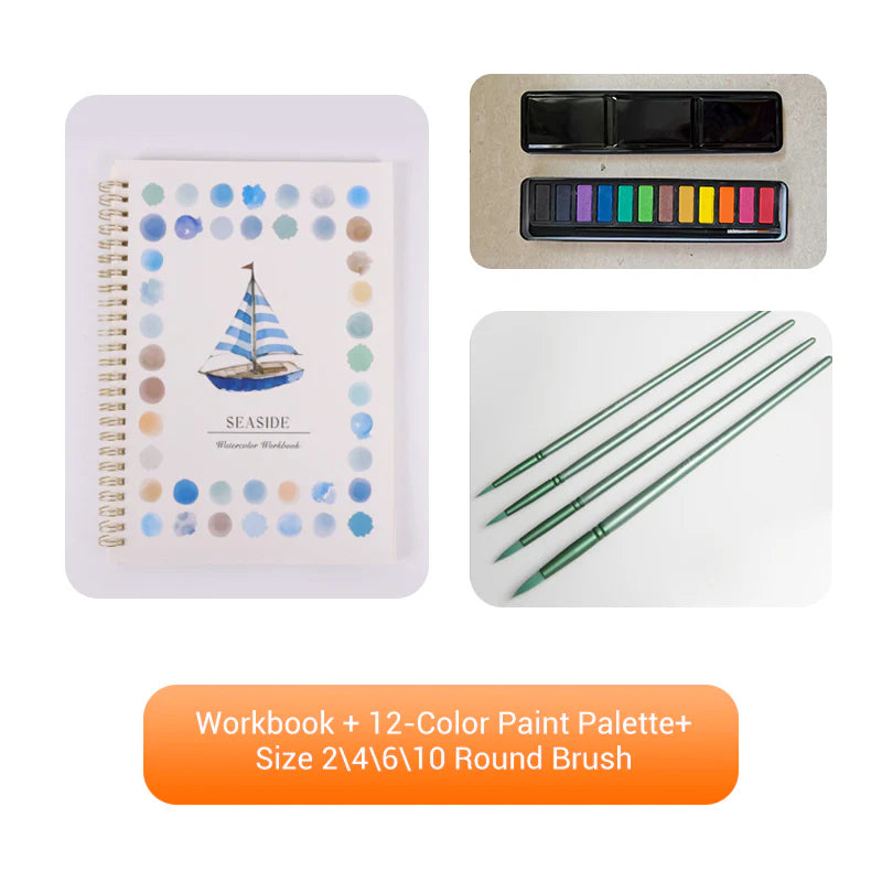 Hot Sale 55% OFF📚Beginner-Friendly❤️Watercolor Workbook