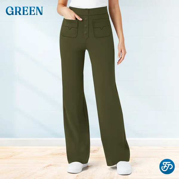💖LAST DAY SALE 50% OFF💷Women's Casual High Waisted Pockets Stretch Pants