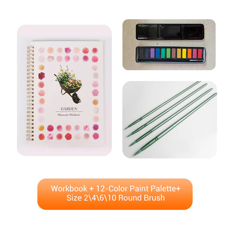 Hot Sale 55% OFF📚Beginner-Friendly❤️Watercolor Workbook