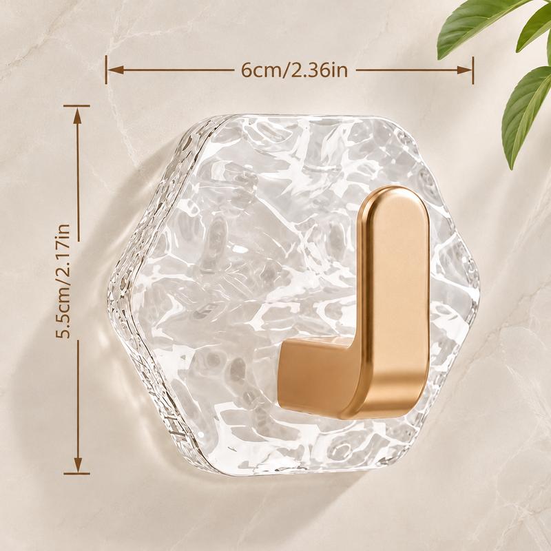 Punch-Free Ripple Wall Adhesive Hooks
