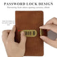 🥳LAST DAY SPECIAL PRICE ￡9.99💞100-Transparent-Pocket Currency Collectors Album, Top-Grade PU Leather, Password Lock, Durable Material, High Clarity Transparent Sleeves, Banknote Binder, Gift-Ready Office Accounting Supplies for Gift Use🎁