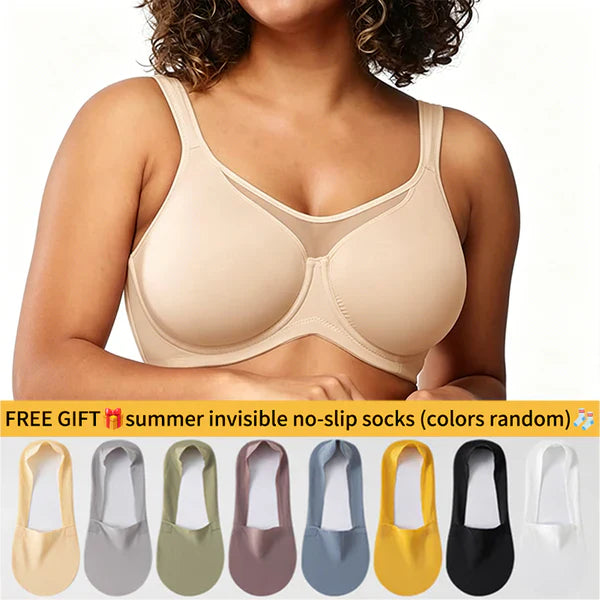 🔥Last Day Special Price £7.99💐Women's Elegant Sheer Full Coverage Plus Size Bra（副本）