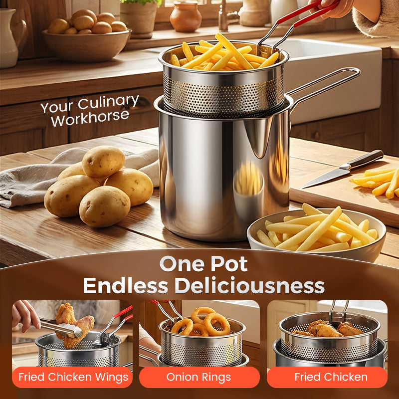 🔥LAST DAY SALE 50% OFF🍗304 Stainless Steel Multifuntional Fryer