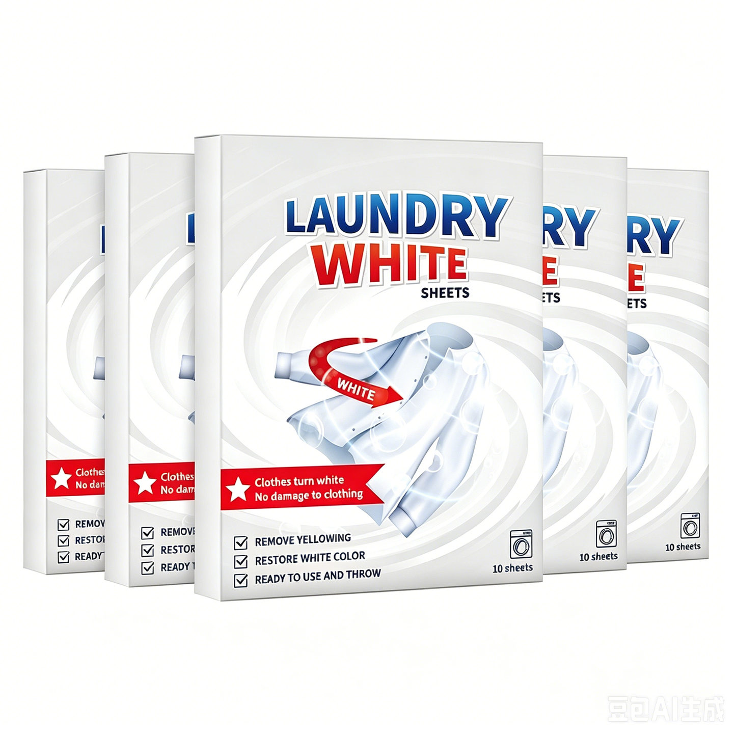 Deep Cleaning Laundry Whitening Sheets