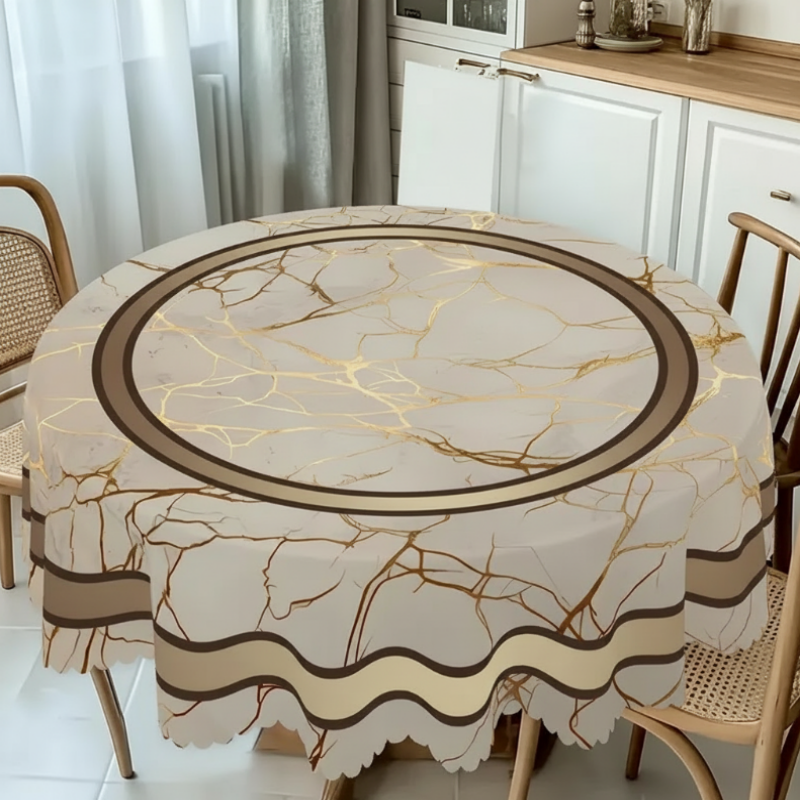 ⏳Limited-time 50% off⏰Waterproof Marble-Print Tablecloth🌩️