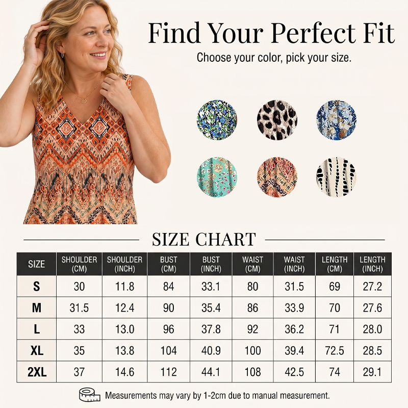 💜LAST DAY PROMOTION - 49%OFF💜Women's Print Flowy Sleeveless V Neck Peplum Tank Tops