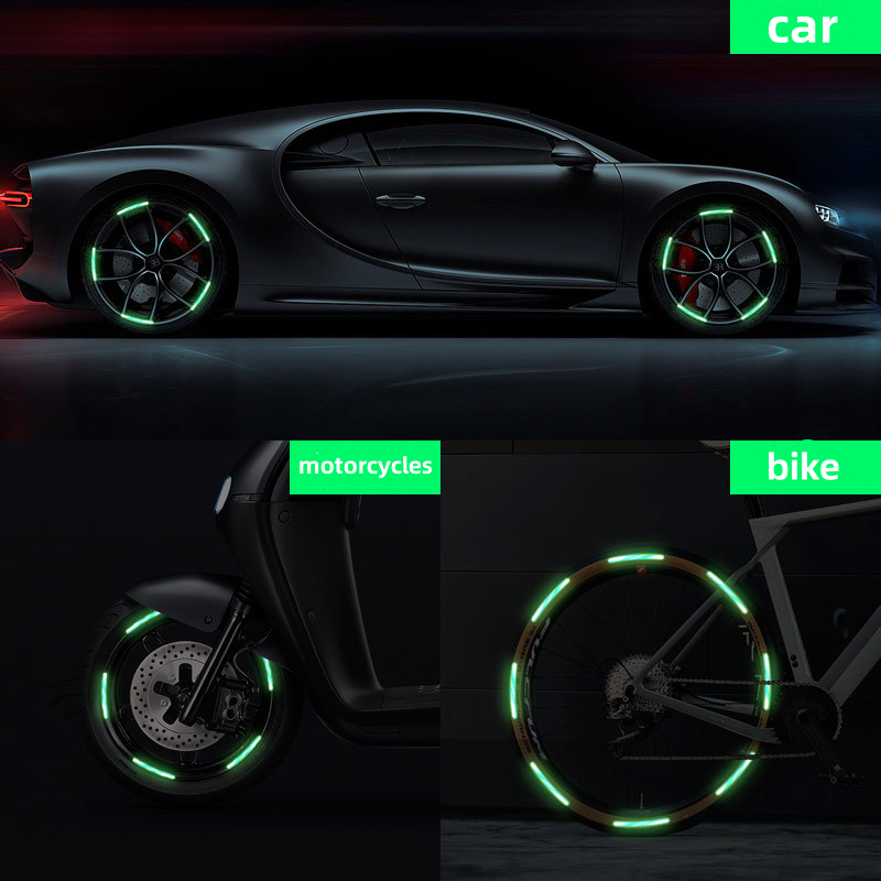 🔥2026 Hot sale 50% OFF🔥Popular Fluorescent Car Wheel Hub Tag