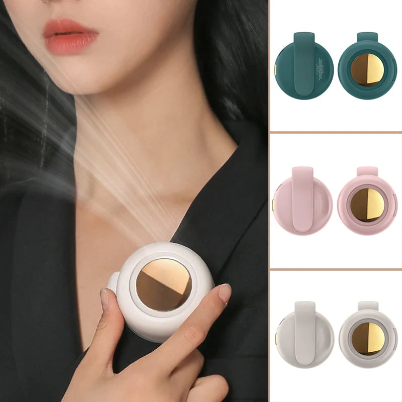 ⏳Summer Hot Sale: ONLY ￡11.99!!💞50K+ SOLD!💨2-in-1 Wearable Fan – Instantly Cools You by Up to 10°C | 24H Quiet Hands-Free Airflow🌀🌿