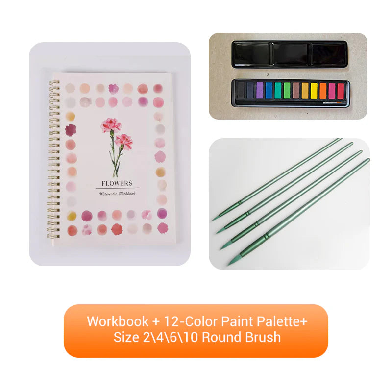 Hot Sale 55% OFF📚Beginner-Friendly❤️Watercolor Workbook