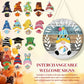 🎁50% OFF🍁Christmas Best Decorations🎄Interchangeable Wooden Gnome Welcome Sign🎅