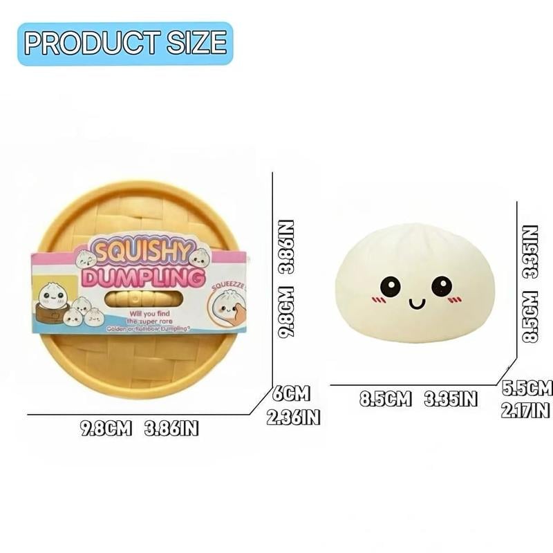 🔥Last Day 50% OFF🎁Glitter Dumpling Squishy Steamer Blind Box Surprise Squeeze Fun