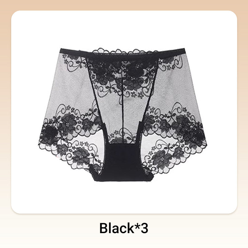 🧶 Women's Hand-Crocheted Lace High-Rise Boxer Briefs – Breathable, Vintage Style & Comfortable Fit 🌸