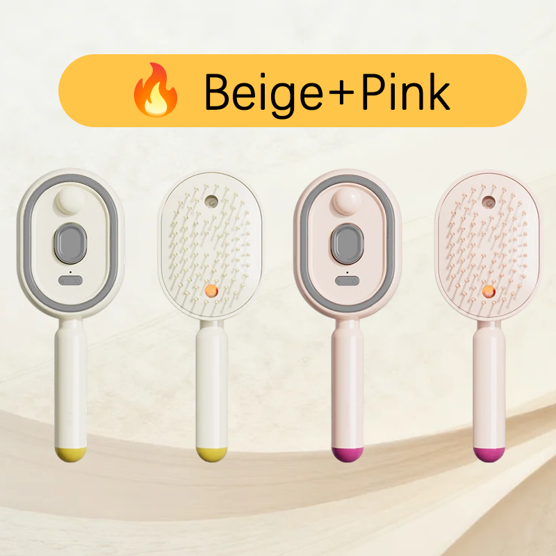 🔥LAST DAY SALE ONLY ￡14.99!!🔥ProGlide™🇬🇧 Scalp Massager Comb 💆‍♀️ – Self-Cleaning 🧼, Tangle-Free ✂️ & Frizz-Control Hair Brush with Soothing Mist Spray 💨✨ | Perfect for Dry, Brittle Hair 💧🌟