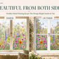 💐Colorful Floral Bouquet Window Sticker🖼️ Make Your Window Beautiful in Seconds! Cut to any size you like!