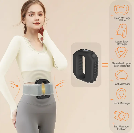 🚨 BLACK GONE! ACT FAST ⚡2026 New Fascia Ring R10™ 🔥 Cordless Waist & Back Muscle Recovery Massager | Adjustable Fit Up to 55"