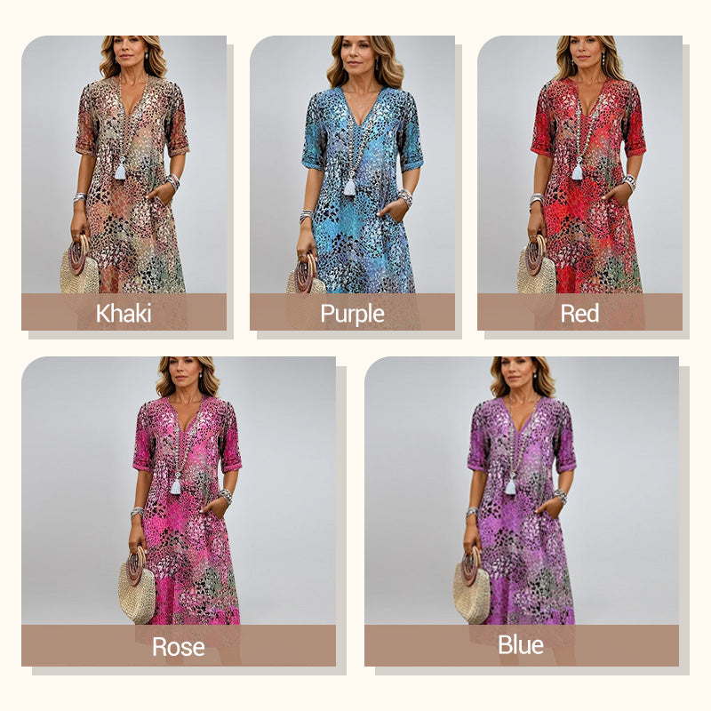 2026 Hot Sale 💥Safari Chic Leopard Dress