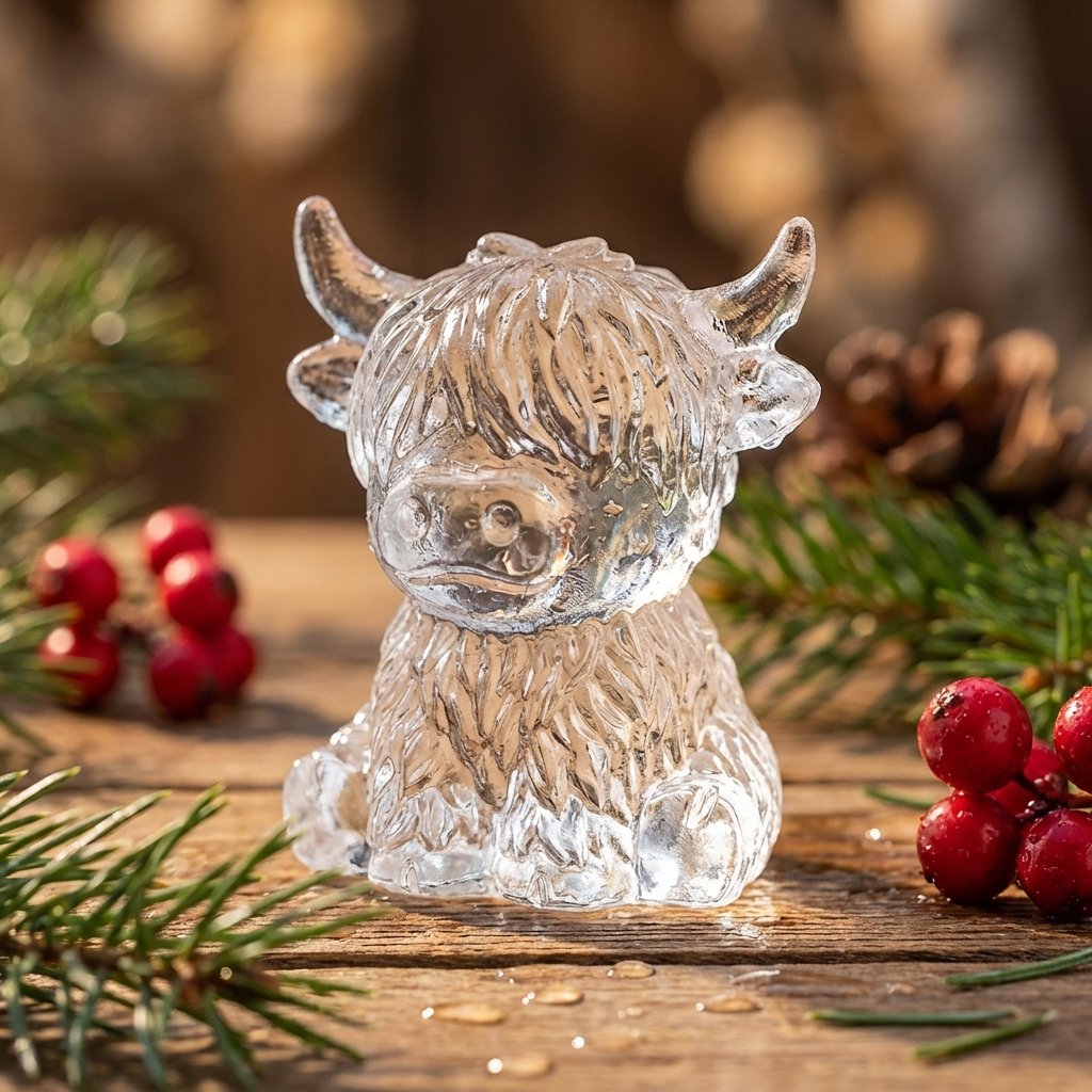 ⏳Last Day Special Price ￡6.99!!🐇🐰 Mini Highland Cow/Rabbit Ice Cube Mold – Cute 3D Ice for Drinks, Parties & Gifts