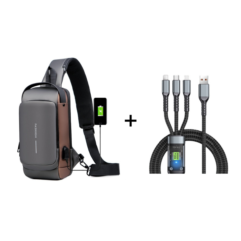 🔥 Hot Sale🔥Anti-Theft Unisex Crossbody Sling Bag – Stylish, Secure & Lightweight!