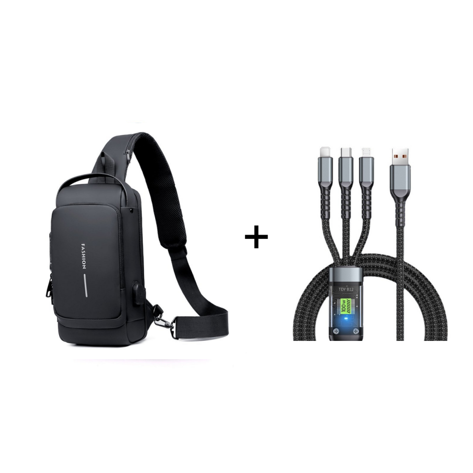 🔥 Hot Sale🔥Anti-Theft Unisex Crossbody Sling Bag – Stylish, Secure & Lightweight!