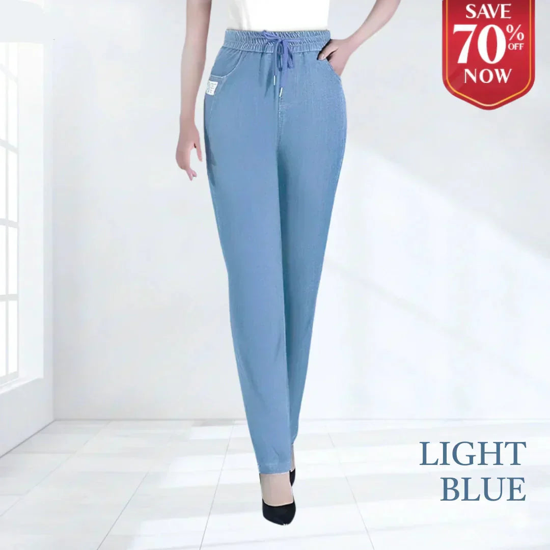 ⏳Limited-time 50% discount!!💕👖High Waist Ultra-Stretch Mom Jeans