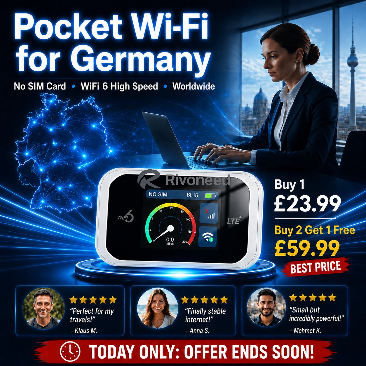 📶Mobile hotspot with full Wi-Fi coverage