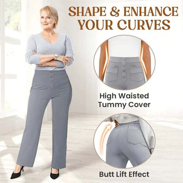 💖LAST DAY SALE 50% OFF💷Women's Casual High Waisted Pockets Stretch Pants