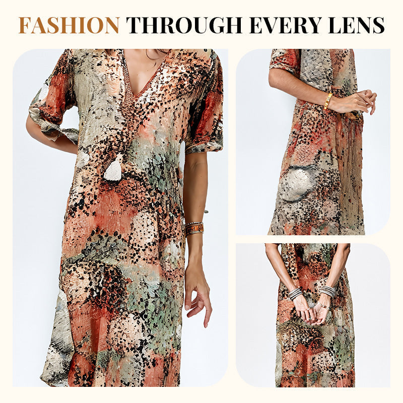 2026 Hot Sale 💥Safari Chic Leopard Dress