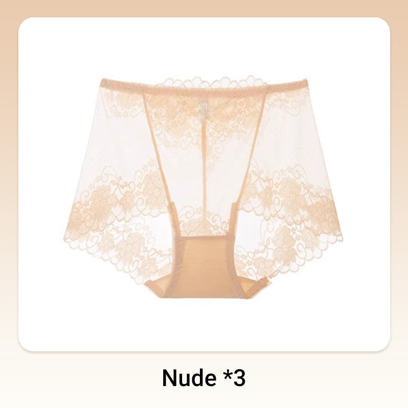 🧶 Women's Hand-Crocheted Lace High-Rise Boxer Briefs – Breathable, Vintage Style & Comfortable Fit 🌸