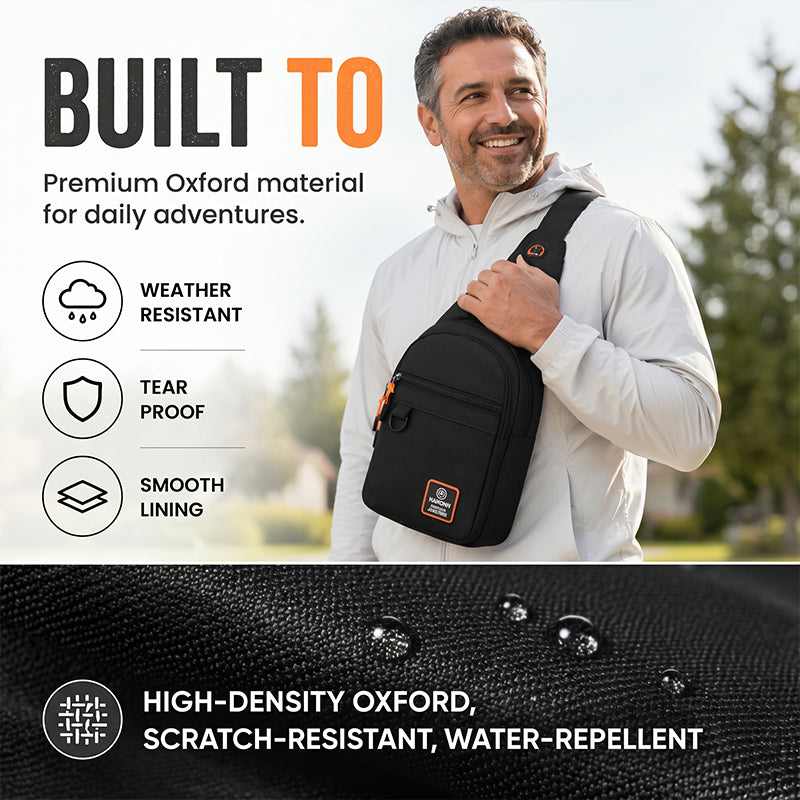 Last Day！Only £9.99🔥Waterproof Multi-pocket Crossbody Sling Bag