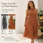 👗 LIMITED-TIME 50% OFF! ✨ Polka Dot Halter Neck Dress – Flowy, Flattering, Retro-Chic 🌼