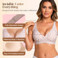 💗LIMITED TIME SALE 50% OFF⚡50K+ SOLD💕 Jelly Wireless Womens Comfortable Wireless Bras Push Up Bralettes Seamless Tshirts Bras Deep V Everyday Bras