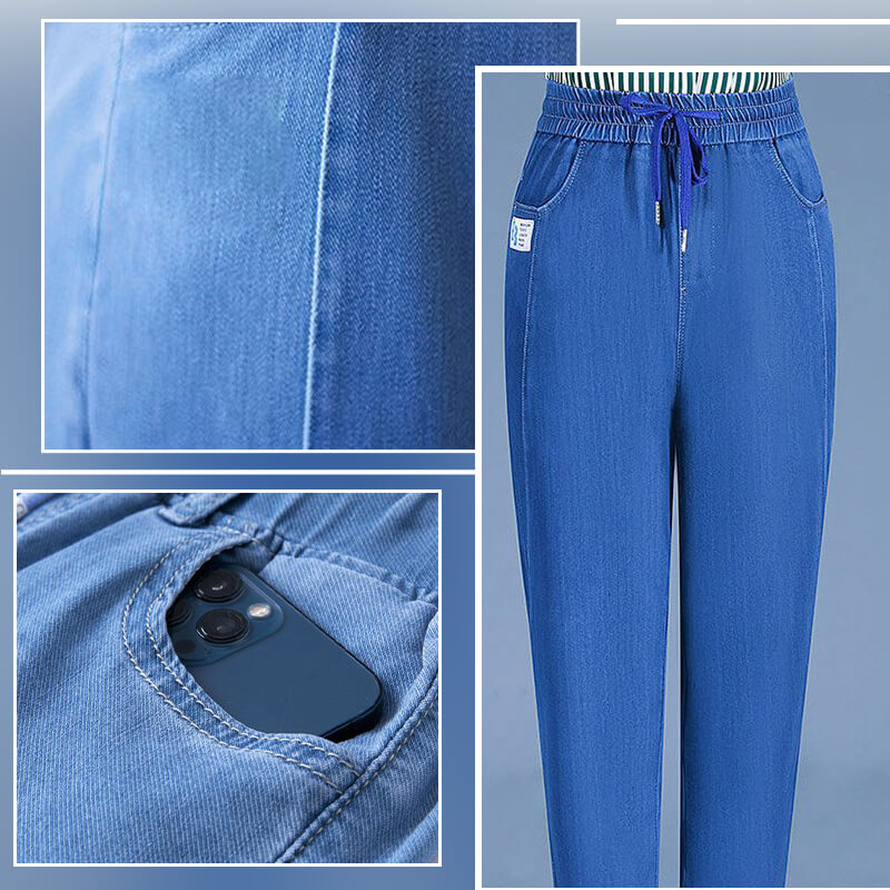 ⏳Limited-time 65% discount!!💕👖High Waist Ultra-Stretch Mom Jeans