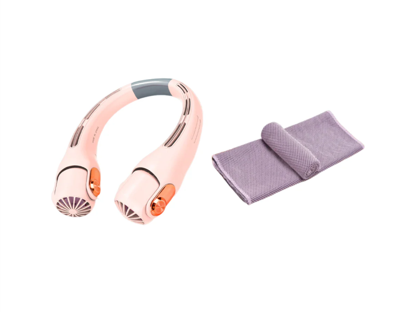 🥳2026 HOT SALE🥳💞50K+ SOLD!🍃 Neck Air Conditioner Fan – Ultra‑quiet, 360° rotating, 3 speeds. Hands‑free cooling, long battery. Summer essential! 😎🌬️