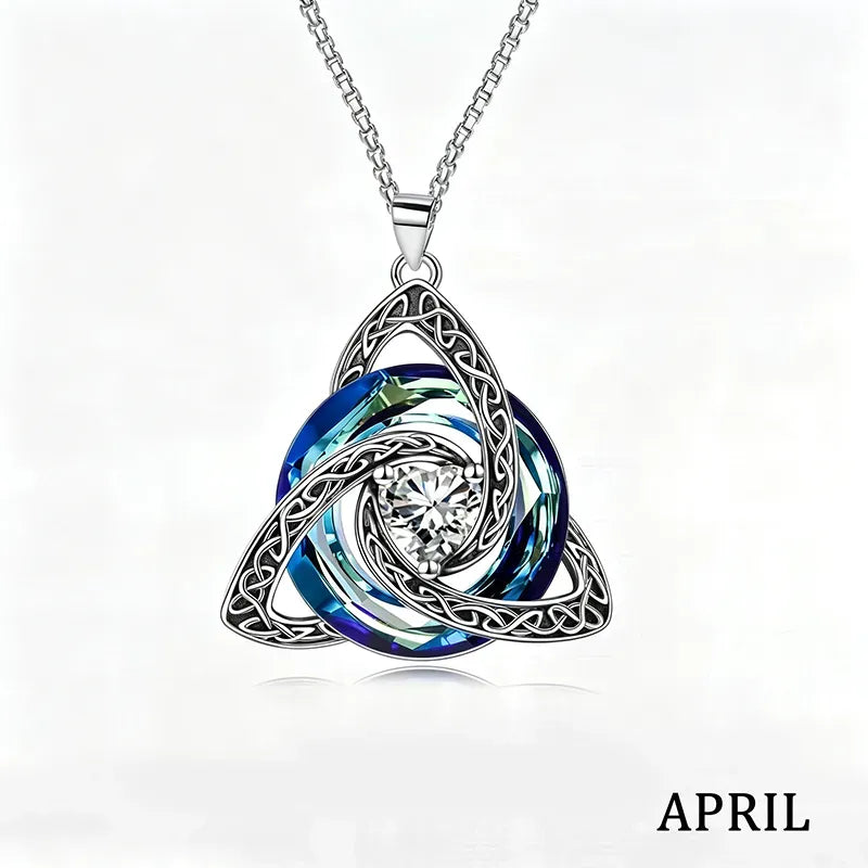 🌲Xmas Hot Sales - 50% off💝Birthstone Celtic Knot Necklace for Women