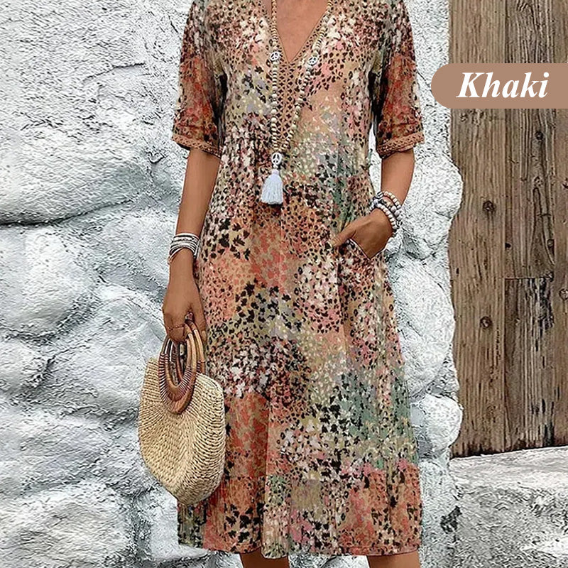 2026 Hot Sale 💥Safari Chic Leopard Dress