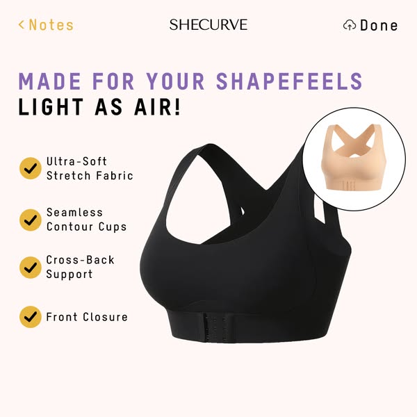 🎉Front Closure Cross-Back Wireless Posture Bra