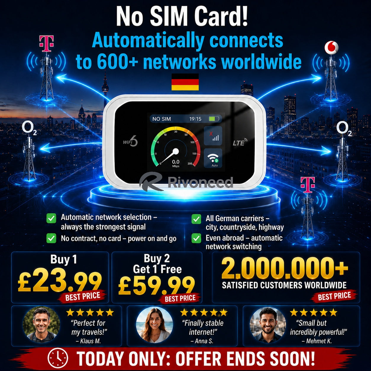 📶Mobile hotspot with full Wi-Fi coverage