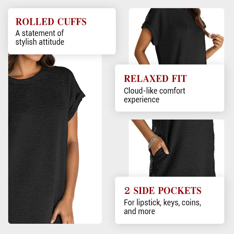 💜 Women's Relaxed Pocket Dress