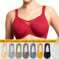🔥Last Day Special Price £7.99💐Women's Elegant Sheer Full Coverage Plus Size Bra（副本）