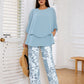 🔥LAST DAY SALE - 49% OFF🔥Women’s Printed Pants and Crew Neck Top Set
